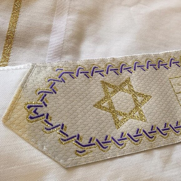 Women's Star of David Prayer Shawl Multi-Pack Poly Sacred Religious Gift - Picture 3 of 5